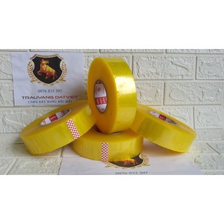 [GIÁ TẠI XƯỞNG] Băng Dính Trâu Vàng Đất Việt 1kg Mầu hanh vàng (lõi mỏng)