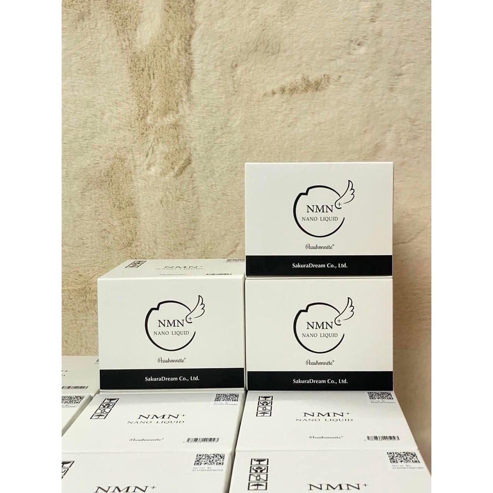 Nước Uống Collagen Trẻ Hóa Da Peauhonnete NMN Nano Liquid 12000 Nhật Bản - Mẫu Mới 12 Lọ