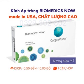 Kính áp tròng Mỹ không màu cho cận thị có đến 10 độ CooperVision Biomedics Now