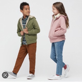 Áo khoác nỉ lót lông kid Uniqlo chính hãng