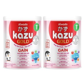 Combo 2 Lon Sữa Kazu Gold Gain, Bio, Kao, Miễn Dịch 0+ 1+ 2+ 810g [Date 2026]