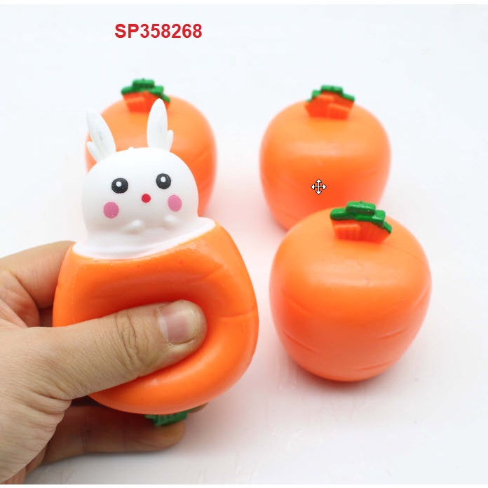Đồ chơi cà rốt bóp thỏ  ( 50k / 2 cái)