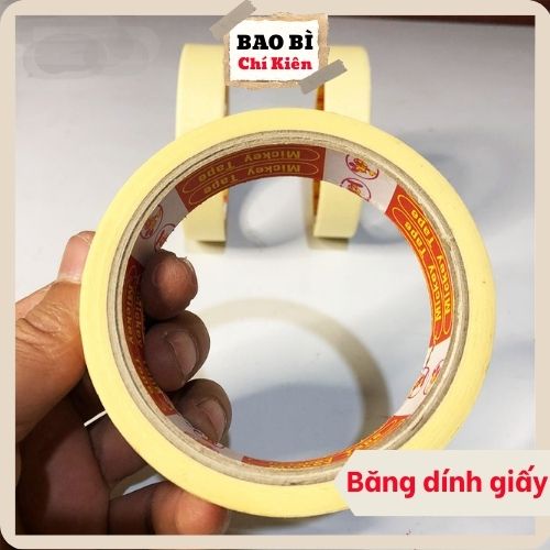 Băng dính giấy ,  - băng keo giấy viết được chữ -baobichikien