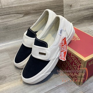 Giày Vans FOG Slipn on đen trắng, giày vans lười Cao cấp. size 36 - 43 full box
