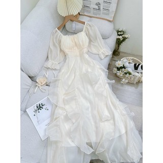 đầm maxi tơ bèo ( kèm tag hoa )