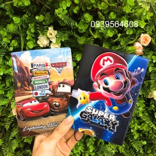 Bao bọc hộ chiếu/ passport da PU mẫu Mario & Car