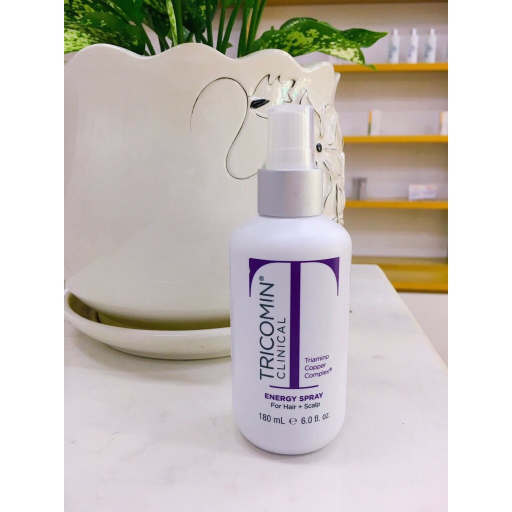 Neova Tricomin Energy Spray - Xịt Ngăn Ngừa Rụng Tóc, Làm Dày Và Mọc Tóc 180ml