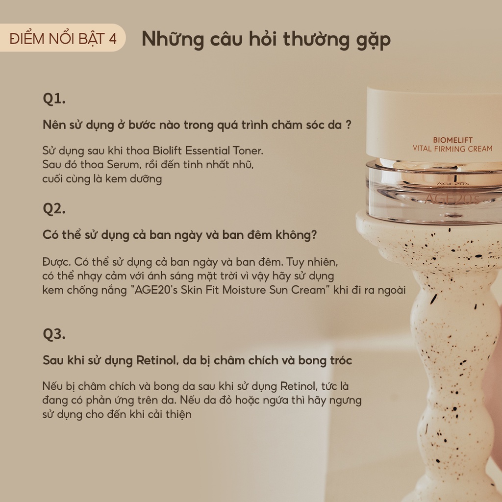 Kem dưỡng da Age 20's Biomelift Vital Firming Cream 50ml