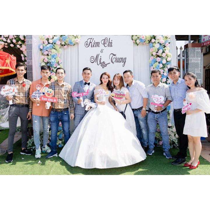 Bảng chụp hình cầm tay _ Hashtag chụp hình đám cưới, đám hỏi, sinh nhật, khai trương, thương hiệu Hafu House M101-150