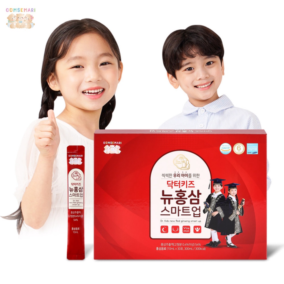 Nước Uống Hồng Sâm Cao Cấp Ba Con Gấu Hàn Quốc Dr.Kids New Red Ginseng Smart Up Cho Bé - Viko Home