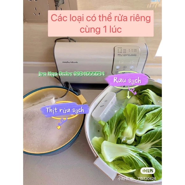 Khử khuẩn thực phẩm ozon bằng máy Morphy richards- Model MR2061