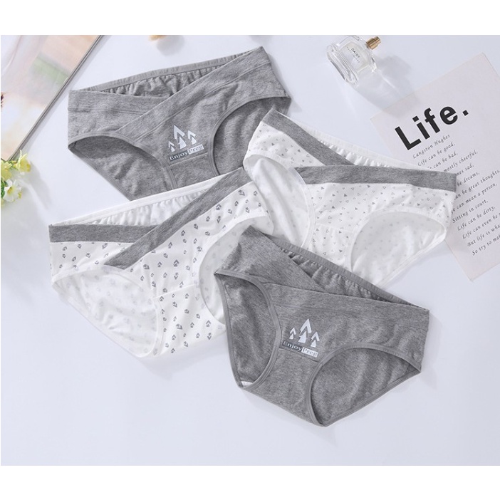 Quần lót bầu cạp chéo kháng khuẩn cotton chất đẹp COMBO 4 QUANBAU01