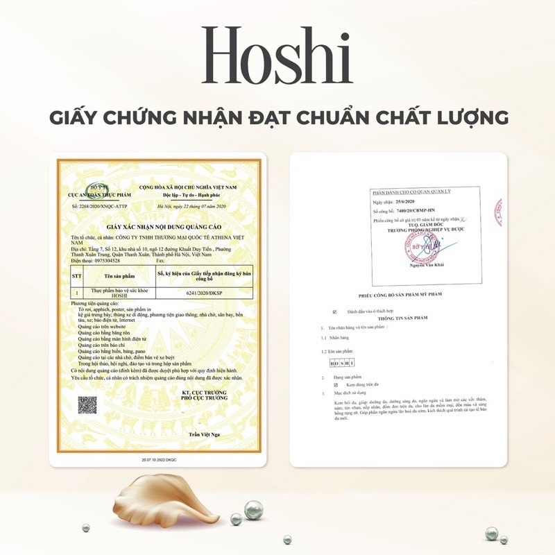 Kem Hoshi Nhật Bản chính hãng giảm thâm nám tàn nhang ngừa lão hoá trắng da 18g - Marisa Beauty