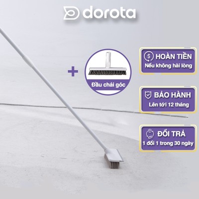 Cây chà sàn nhà tắm DOROTA cao cấp chổi cọ nhà vệ sinh 2 trong 1 đa năng gồm chổi cọ và gạt nước AQ