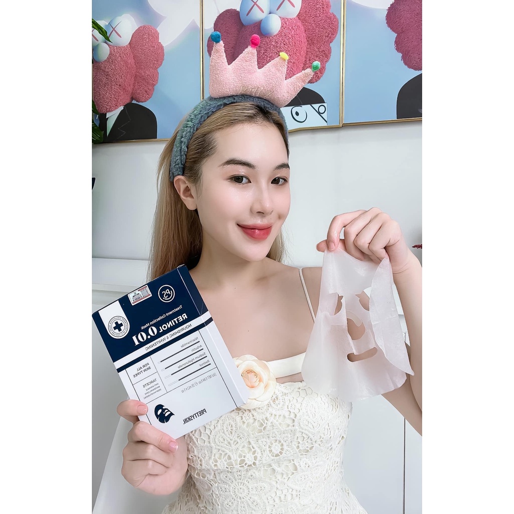 Mặt nạ giấy Pretty Skin Treatment Collection Mask hộp 10 miếng