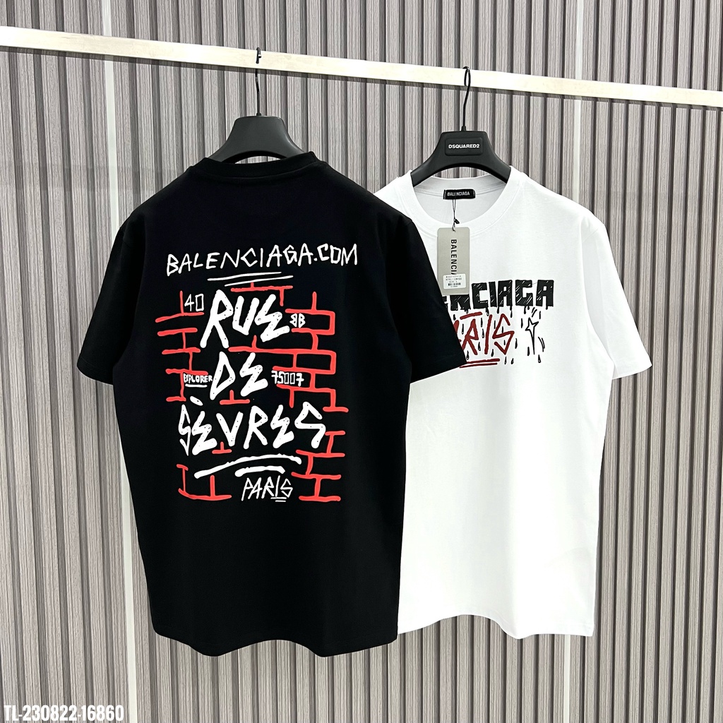 🔥Hot🔥Áo thun Gucci ft Balenciaga in hình 2 mặt thiết kế hot trend Nam Nữ New 2023