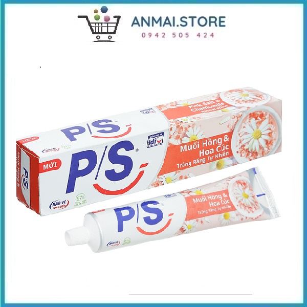 Kem đánh răng P/S muối hồng và hoa cúc tuýp 180g