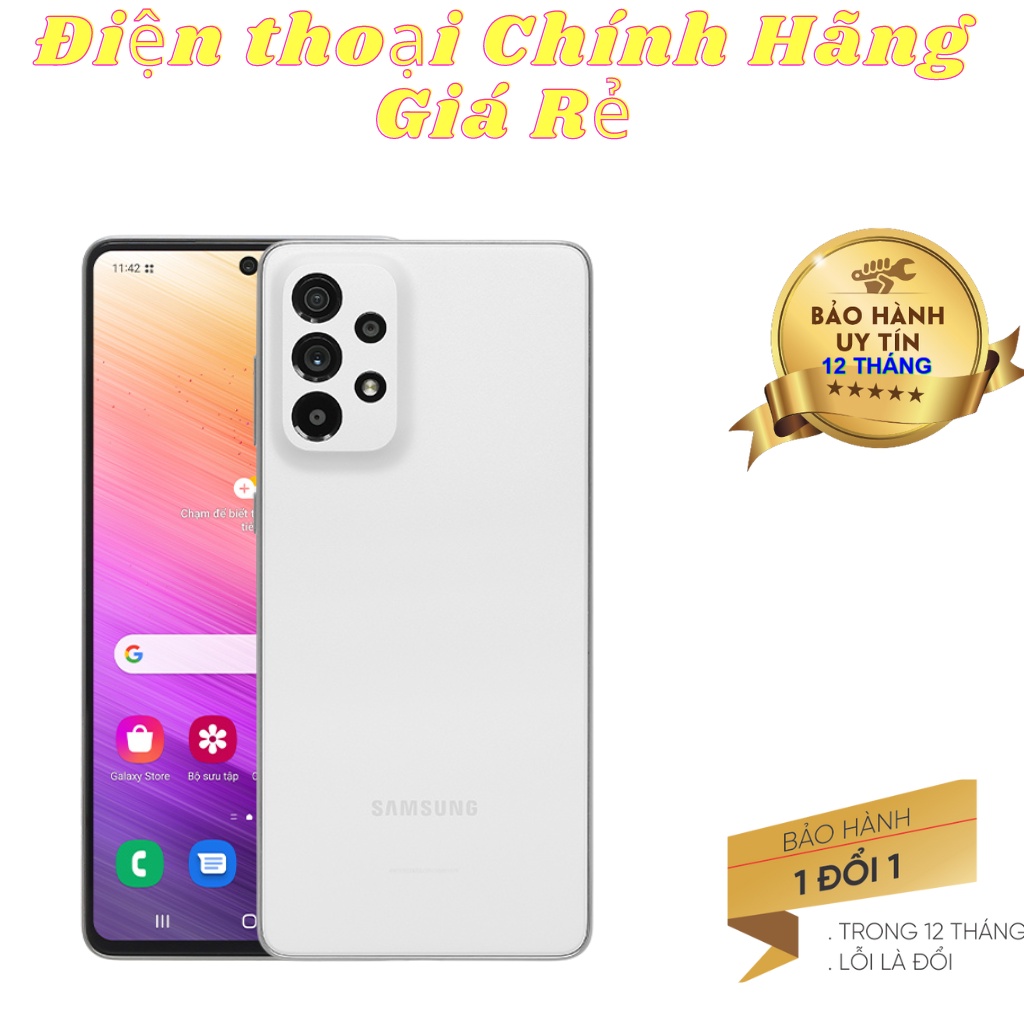 Điện thoại Samsung Galaxy A73 5G 128GB + hãng chính hãng bảo hành trong vòng 1 năm