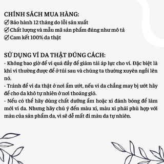 Ví nam Caprio Billfold (Ví Đứng) Da bò cao cấp