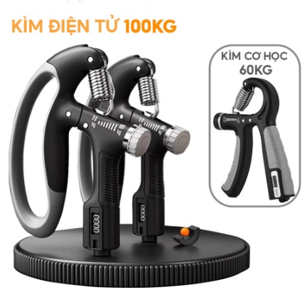 Kìm Bóp Tay Dụng Cụ Tập Cơ Tay Lực 60kg 100Kg 120kg Có Đếm Số Điện Tử miDoctor - Tập Ngón Tay, Cổ Tay, Cẳng Tay