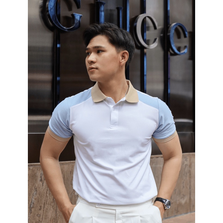 Áo Thun Nam Có Cổ Cao Cấp Vải Cotton Nhẹ Mát Co Giãn Tốt  3 Màu Thời Trang Mới NEW UNISEX