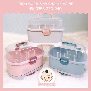 Khay Giá úp bình sữa Jupin mẫu mới có 2 van thoát hơi ẩm