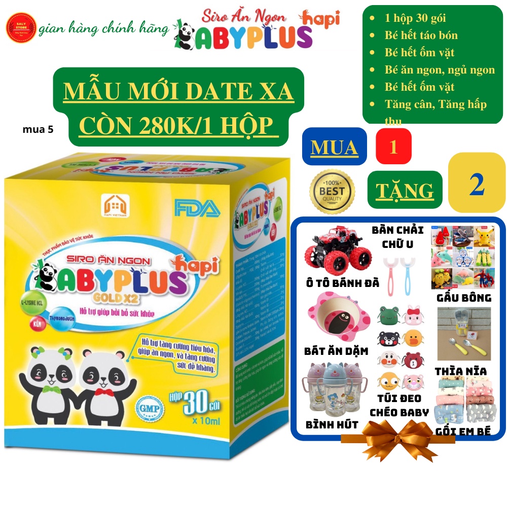 Siro Ăn Ngon Baby Plus Chính Hãng - Giúp Bé Tăng Cân, Tiêu Hoá Tốt, Tăng Cường Đề Kháng, Hết Táo Bón