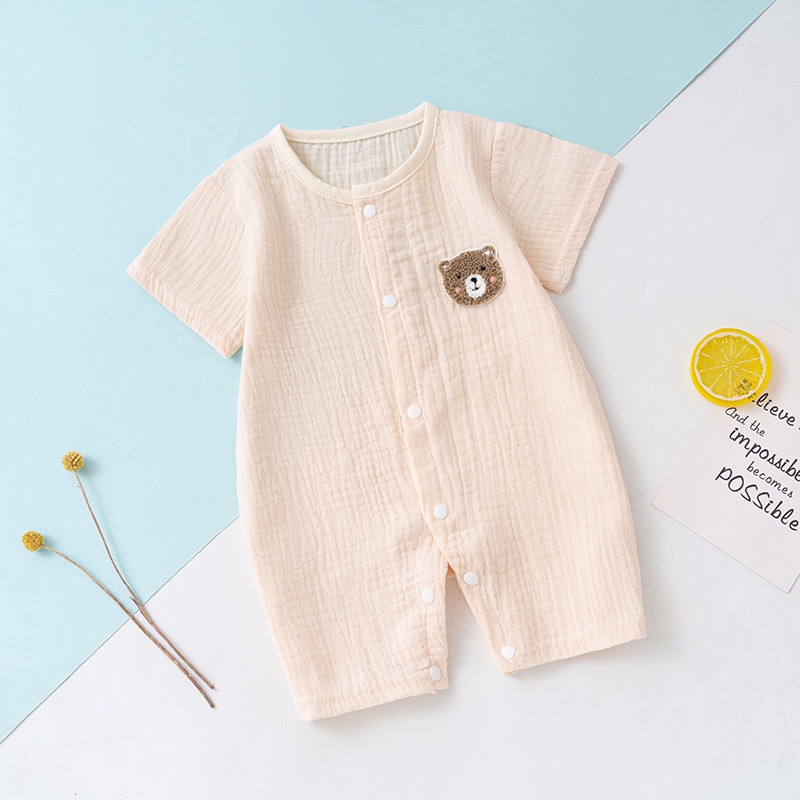 Bodysuit Body đùi xô muslin cho bé trai và bé gái sơ sinh từ 3-13kg, hàng đẹp cao cấp - BD82