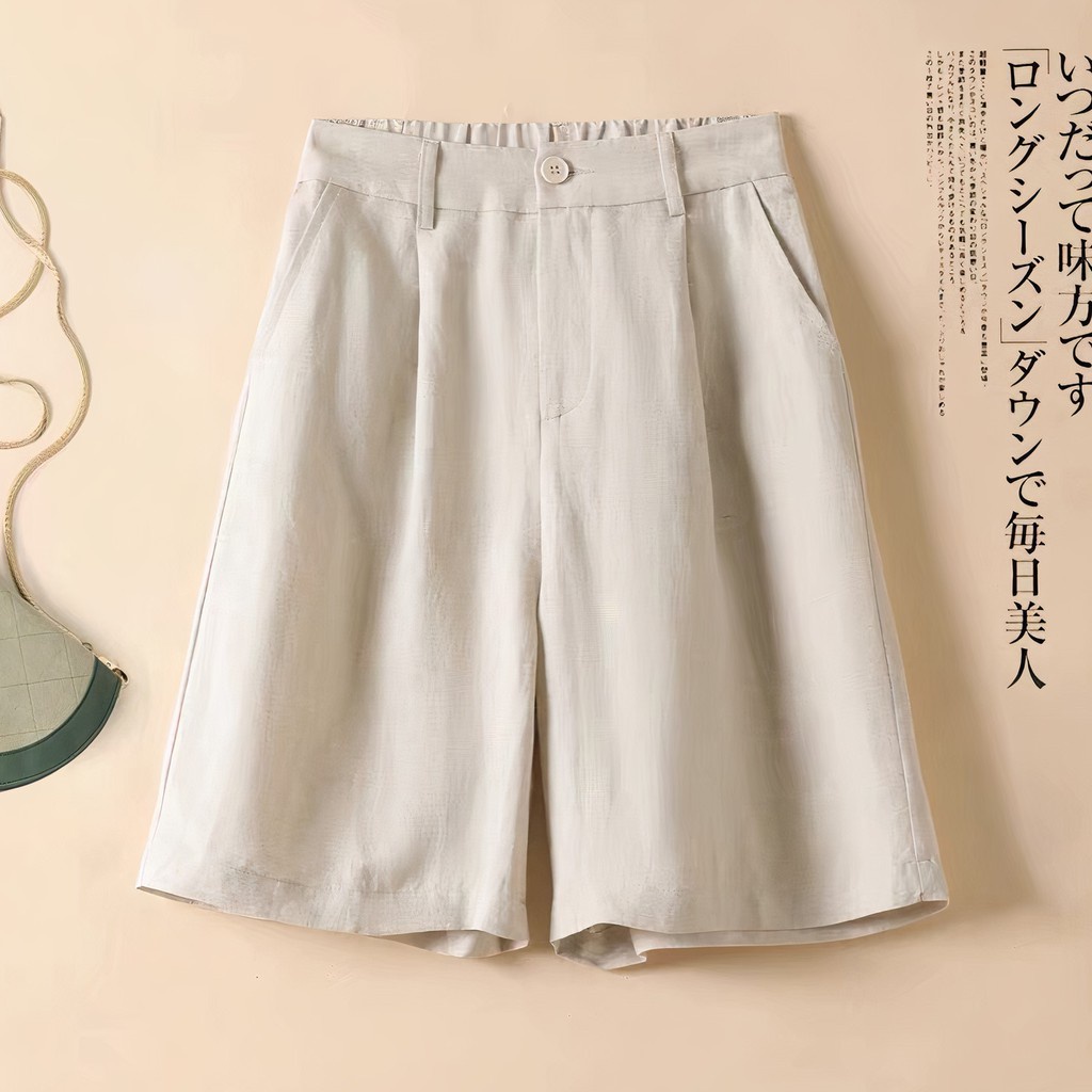 Quần short nữ, quần đùi đũi xước Nhật mát mẻ.(Quần đùi đũi) M15