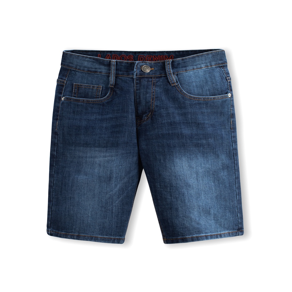 Quần short jeans nam form đẹp, chính hãng Lados - 14090 thời trang, co giãn nhẹ