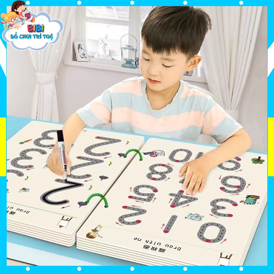 Bộ Tập Tô Vẽ Thông Minh, Xoá Được, Sử Dụng Nhiều Lần Phát Triển Tư Duy, Trí Nhớ Cho Bé Từ 2-8 Tuổi Mẫu Mới 2023