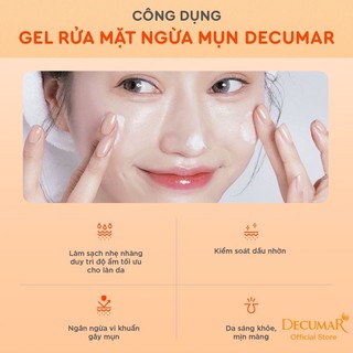 Gel Rửa Mặt Giảm Nhờn DECUMAR ADVANCED [Tuýp 50g]