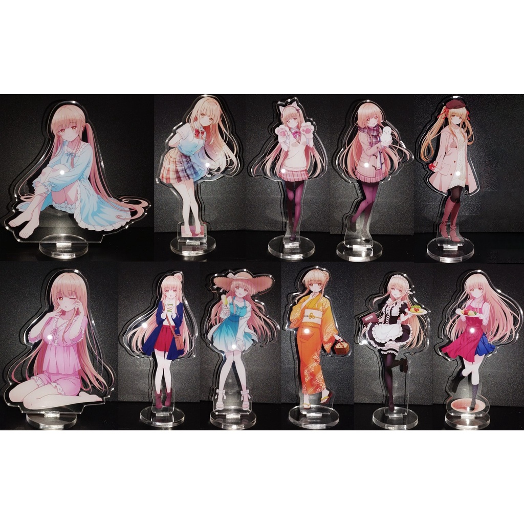 Tượng Mica mô hình Standee Mica Acrylic nhân vật Shiina Mahiru - Thiên sứ nhà bên