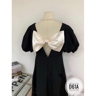 BIGSIZE Đầm tafta nơ D61A