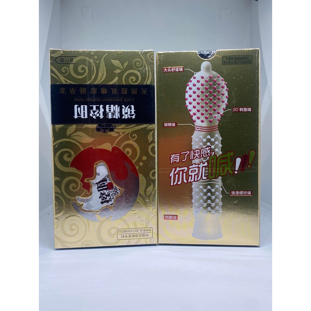 Bao Cao Su cao cấp gân gai co thắt kéo dài thời gian - hộp 10 bao