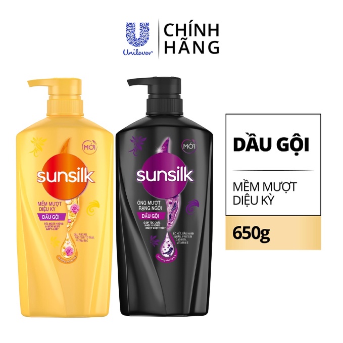 [QUÀ TẶNG KHÔNG BÁN] Dầu gội Sunsilk mềm mượt diệu kì 650g