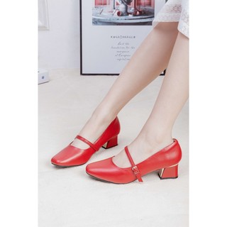 Giày Cao Gót 3cm Quai Cài Ngang Pixie X840