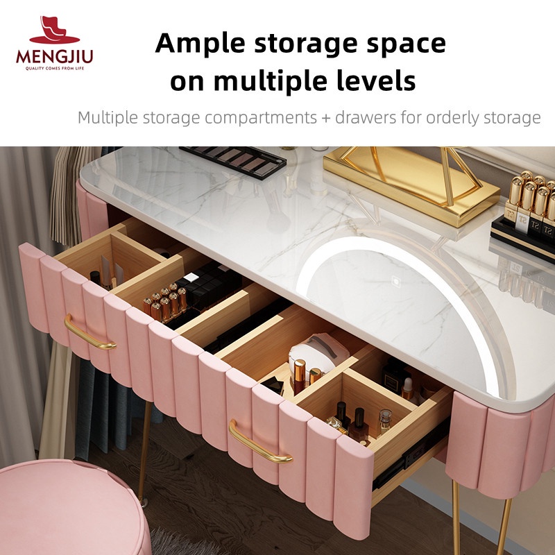 Đa chức năng Vanity phân phòng ngủ Vanity bàn trang điểm ngăn kéo khóa bànTrang điểm