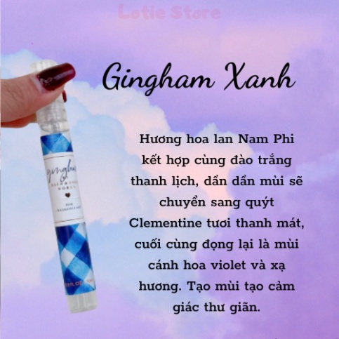 Xịt thơm 10ml chai chiết Body Mist của Mỹ chính hãng B&BW thơm lâu Cao Cấp