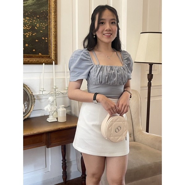 Túi xách Dior tròn fullbox Vanity Round Pouch gift beauty Chính Hãng