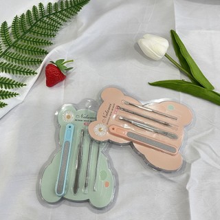 Bộ nặn mụn đầu đen 4 món 8 đầu