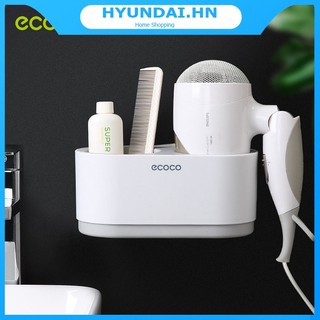 Giá đỡ máy sấy tóc đa năng Ecoco E1811 treo tường không cần khoan đục - kệ để đồ nhà vệ sinh