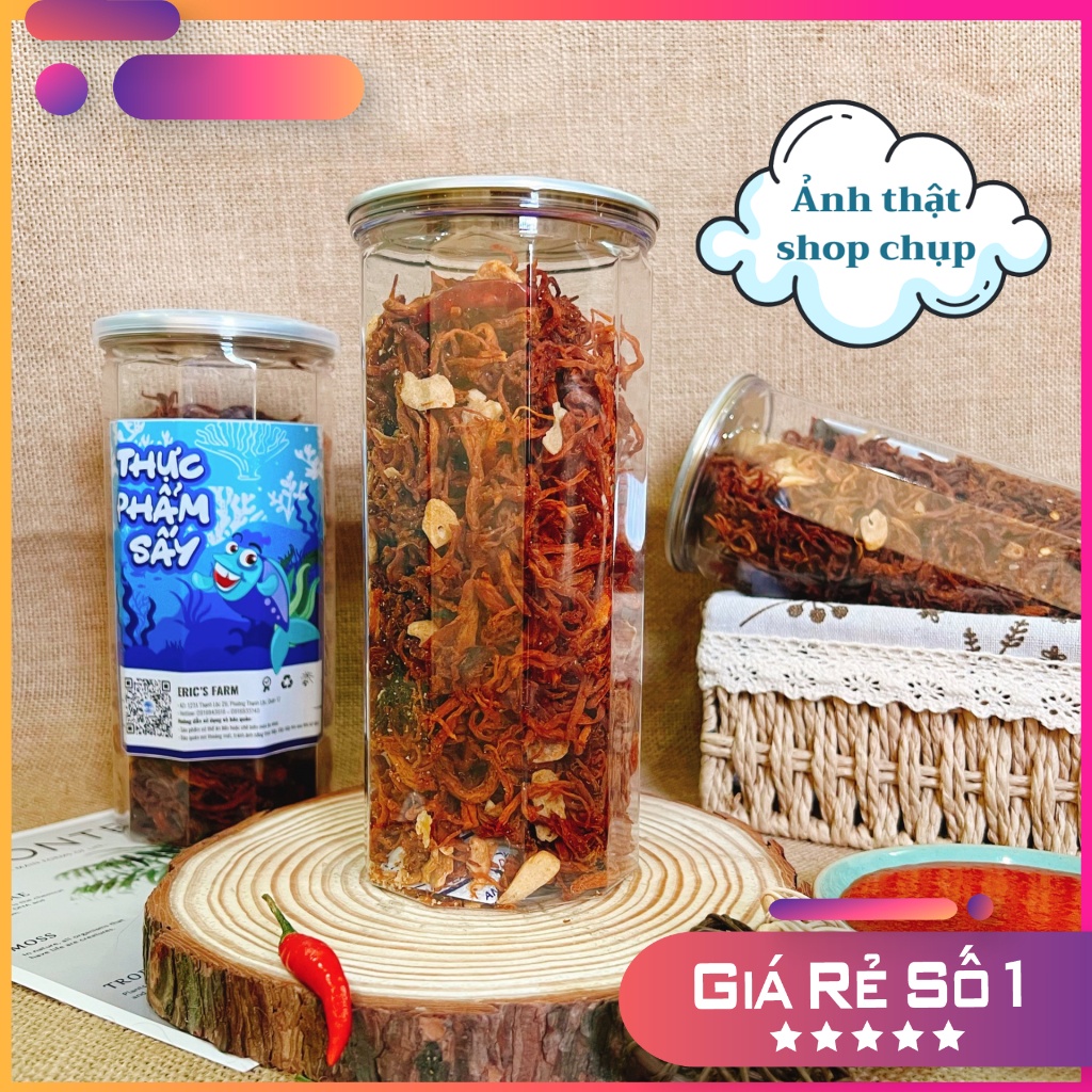 Khô Heo Cháy Tỏi Eric's Food 1KG. Thơm ngon, Thấm Vị, Ăn vặt Sài Gòn giá rẻ