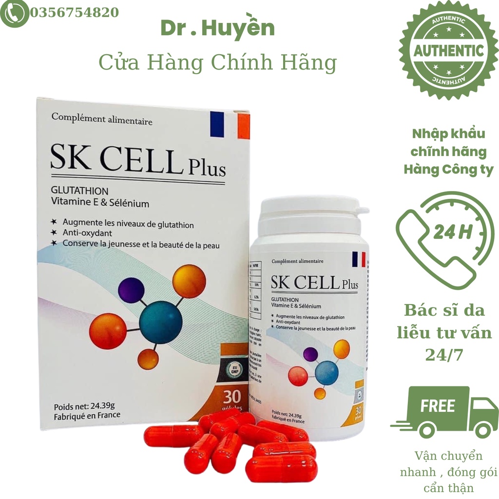 Viên uống trắng da Glutathion SK Cell Plus 30 viên