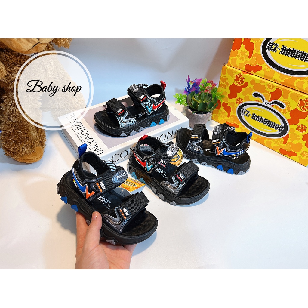 (6008) Sandal hàng cao cấp chữ N đế mềm chống trơn trượt cho bé trai