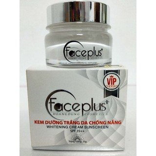 Kem faceplus+ dưỡng trắng da chống nắng spf 35+++ hộp 25g