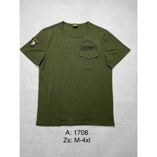 {HCM}_Áo Thun Nam,Áo Thun Nam Thời Trang Lính,Áo Thun Nam Cổ Tròn,Chữ V _THUỶ TIÊN SHOP