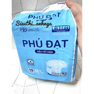 Tã Dán Người Lớn Bịch 10 Miếng Phú Đạt Size M/L