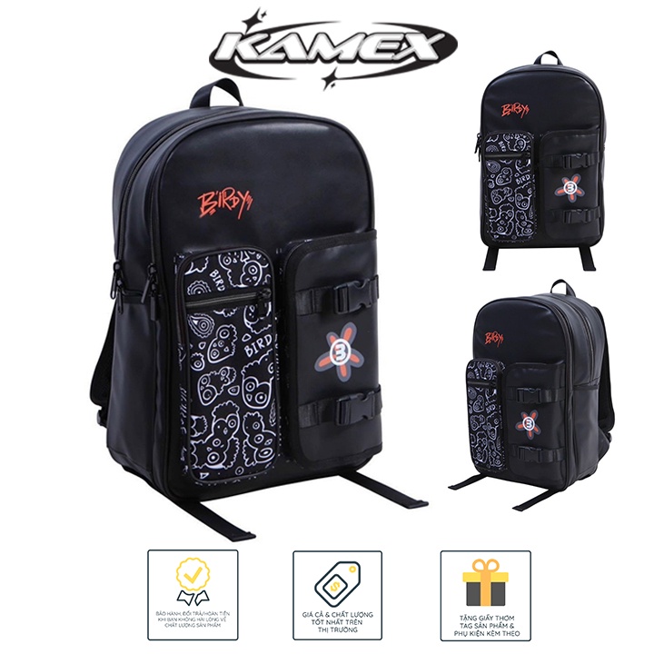 Balo Birdybag Họa Tiết Cánh Cụt + tặng kèm tag, giấy thơm - Kamex backpack