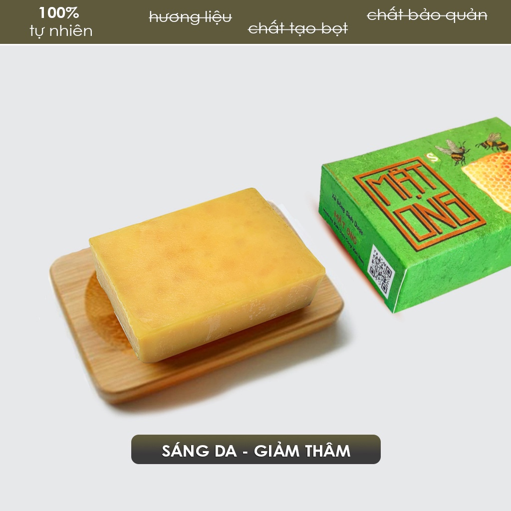 Xà Bông Sinh Dược Nghệ Mật Ong Sáng Da Giảm Thâm 100gram